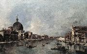 GUARDI, Francesco The Grand Canal with San Simeone Piccolo and Santa Lucia sdg Norge oil painting reproduction